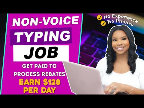 Easy Work-From-Home Typing Job - $128 Per Day Without Talking on the Phone! No Experience Required
