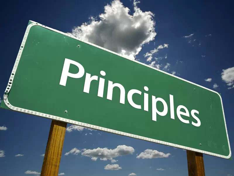 Pricipled person relies on principles in life